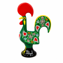 Load image into Gallery viewer, Traditional Hand-Painted Portuguese Good Luck Rooster Metal Figurine, 5.5"
