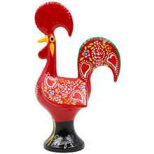 Load image into Gallery viewer, Traditional Hand-Painted Portuguese Good Luck Rooster Metal Figurine, 5.5&quot;
