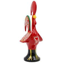 Load image into Gallery viewer, Traditional Hand-Painted Portuguese Good Luck Rooster Metal Figurine, 5.5&quot;
