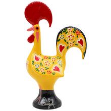 Load image into Gallery viewer, Traditional Hand-Painted Portuguese Good Luck Rooster Metal Figurine, 5.5&quot;
