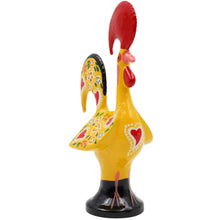 Load image into Gallery viewer, Traditional Hand-Painted Portuguese Good Luck Rooster Metal Figurine, 5.5&quot;
