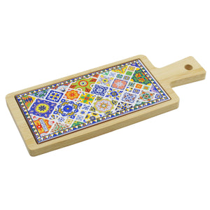 Portuguese Multicolor Ceramic Tile Tray – Azulejo Tile Design