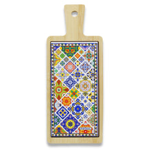 Load image into Gallery viewer, Portuguese Multicolor Ceramic Tile Tray – Azulejo Tile Design
