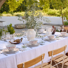 Load image into Gallery viewer, Costa Nova Vila White &amp; Red Dinner Plate Set

