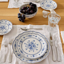 Load image into Gallery viewer, Costa Nova Vila White &amp; Blue Dinner Plate Set
