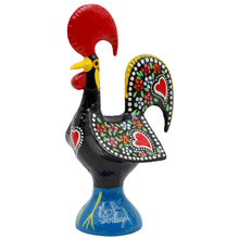 Load image into Gallery viewer, Traditional Hand-Painted Portuguese Good Luck Rooster Metal Figurine, 6&quot;
