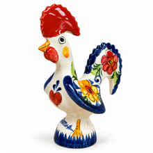 Load image into Gallery viewer, Portuguese Hand-Painted Floral Ceramic Rooster – 4 Sizes

