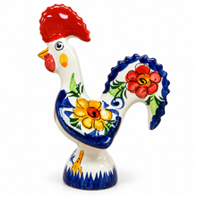 Load image into Gallery viewer, Portuguese Hand-Painted Floral Ceramic Rooster – 4 Sizes
