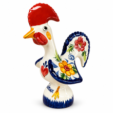 Load image into Gallery viewer, Portuguese Hand-Painted Floral Ceramic Rooster – 4 Sizes
