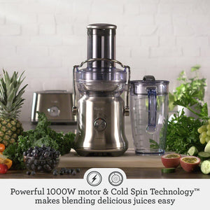 Breville BJE530BSS Juice Fountain Cold Plus Juicer, Brushed Stainless Steel