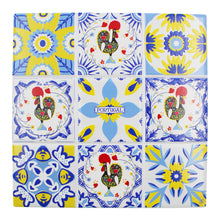 Load image into Gallery viewer, Tile Azulejo and Rooster Design Ceramic Trivet with Cork Backing
