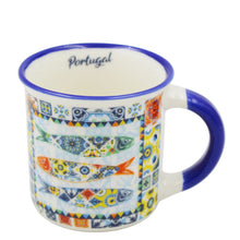 Load image into Gallery viewer, Set of Three Classic Portuguese Azulejo Ceramic Espresso Cups
