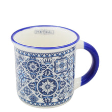 Load image into Gallery viewer, Set of Three Classic Portuguese Azulejo Ceramic Espresso Cups
