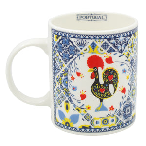 Portuguese Rooster Azulejo Ceramic Coffee Mug, 12 oz.