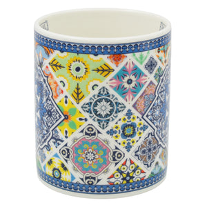 Colorful Tile Azulejo Design Ceramic Coffee Mug, 12 oz.