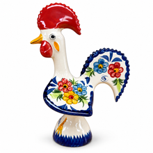 Load image into Gallery viewer, Portuguese Hand-Painted Floral Ceramic Rooster – 4 Sizes
