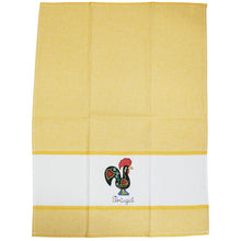 Load image into Gallery viewer, Set of 2 Portuguese Rooster Kitchen Dish Towels – 100% Cotton Decorative Towels in Yellow Design
