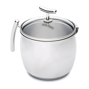 Silampos Yumi Milk Pot with Handle and Glass Lid