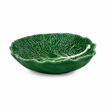 Load image into Gallery viewer, Bordallo Pinheiro Cabbage Large Salad Bowl
