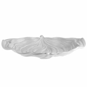 Bordallo Pinheiro Leaves Sandy Grey Platter