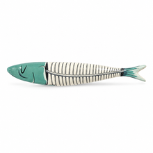 Load image into Gallery viewer, Bordallo Pinheiro Decorative Earthenware Sardine – Skinny Bones
