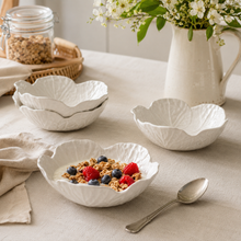 Load image into Gallery viewer, Bordallo Pinheiro Cabbage Beige Cereal Bowls, Set of 4

