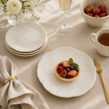 Load image into Gallery viewer, Bordallo Pinheiro Cabbage Beige Dessert Plates, Set of 4
