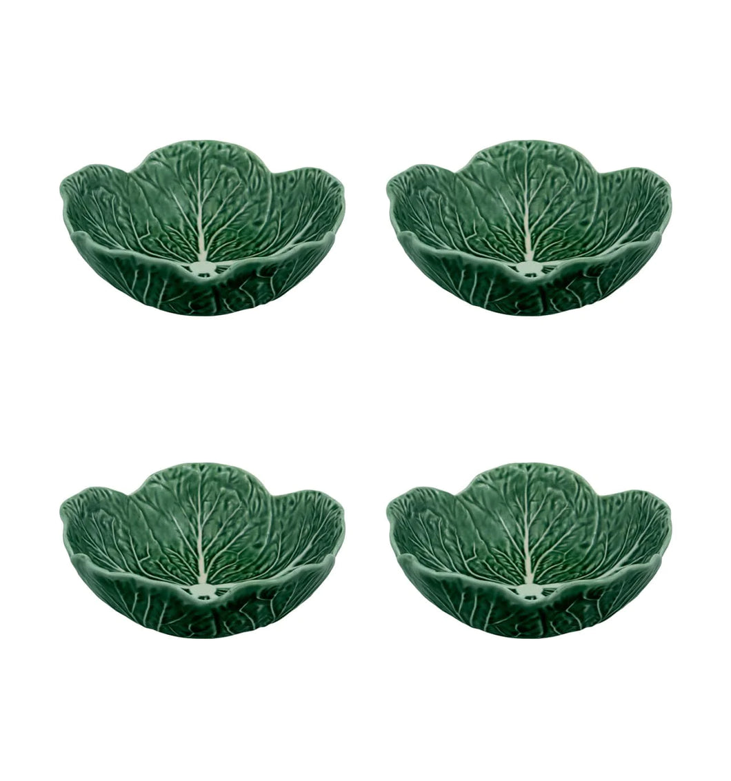 Bordallo Pinheiro Cabbage 17 oz. Cereal Bowl, Set of 4