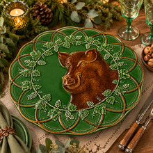 Load image into Gallery viewer, Bordallo Pinheiro Woods Boar Large Plate
