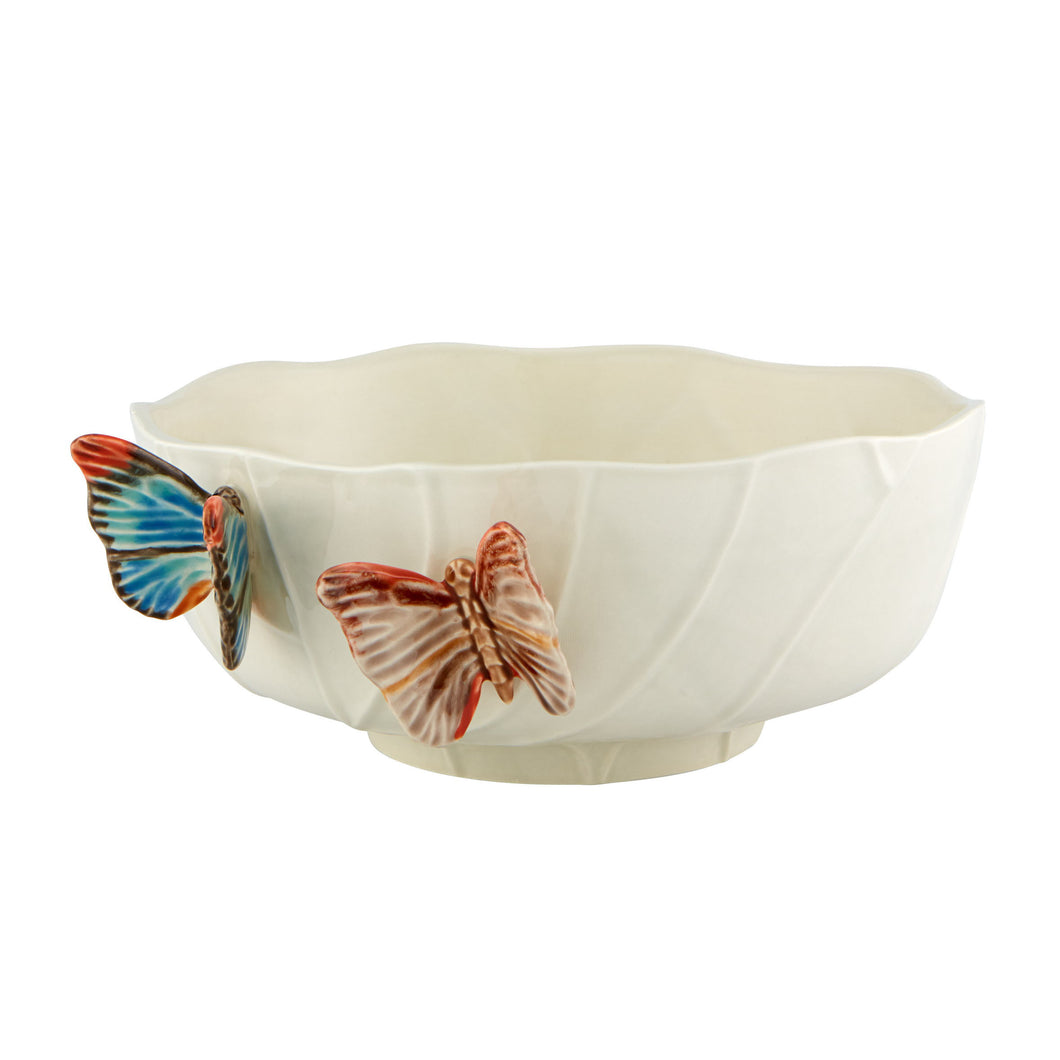 Bordallo Pinheiro Cloudy Butterflies Large Salad Bowl