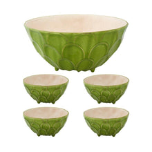 Load image into Gallery viewer, Bordallo Pinheiro Tropical Fruits Annona Salad Serving Set
