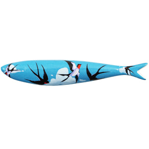 Bordallo Pinheiro Decorative Collectible Sardine - Swallows