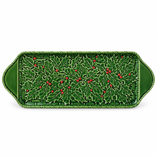Load image into Gallery viewer, Bordallo Pinheiro Holly Tart Tray
