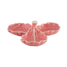 Load image into Gallery viewer, Bordallo Pinheiro Cabbage Pink Olive Dish
