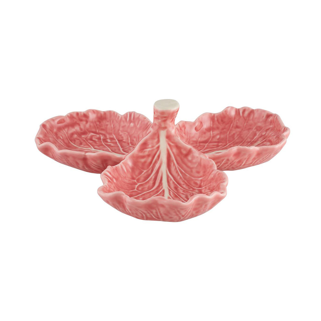 Bordallo Pinheiro Cabbage Pink Olive Dish