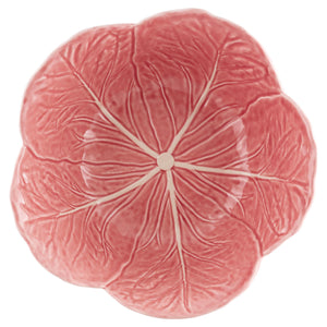 Bordallo Pinheiro Cabbage Pink Salad Bowl
