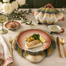Load image into Gallery viewer, Bordallo Pinheiro Oysters &amp; Scallops Charger Plate
