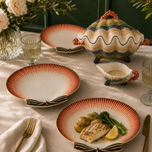 Load image into Gallery viewer, Bordallo Pinheiro Oysters &amp; Scallops Dinner Plate, Set of 4
