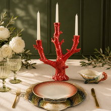 Load image into Gallery viewer, Bordallo Pinheiro Oysters &amp; Scallops Candelabrum
