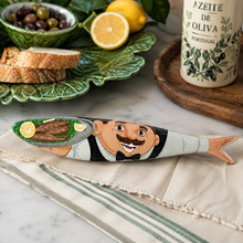 Load image into Gallery viewer, Bordallo Pinheiro Decorative Earthenware Sardine – Serving Sardines

