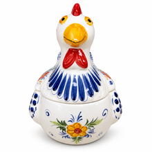 Load image into Gallery viewer, Portuguese Hand-Painted Ceramic Chicken Jar with Lid
