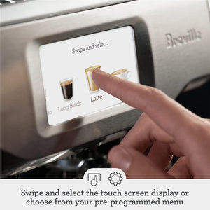 Breville BES880 Barista Touch Espresso Machine, Brushed Stainless Steel