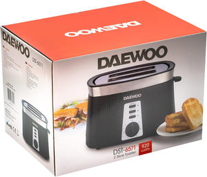 Daewoo 920W 2 Slice Toaster, 220-240V, Not for USA