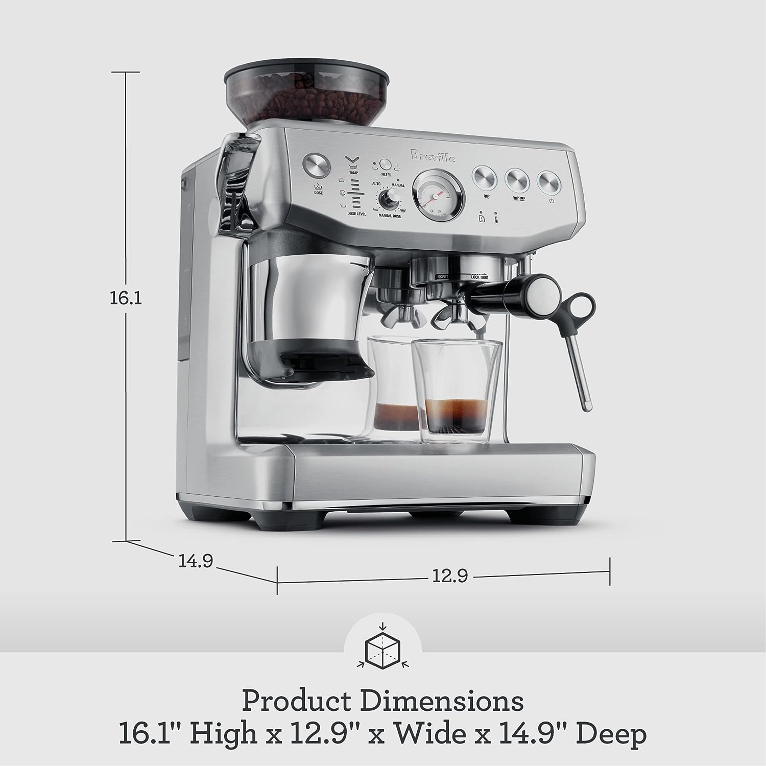 Breville BES870BSS The Barista Express - Stainless Steel at The