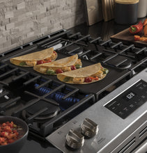 Load image into Gallery viewer, General Electric JGSS66SELSS 30&quot; Slide-In Front-Control Convection Gas Range, 220-240 Volts Export Only - Special Order
