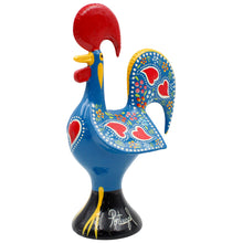 Load image into Gallery viewer, Traditional Hand-Painted Portuguese Good Luck Rooster Metal Figurine, 8.25&quot;
