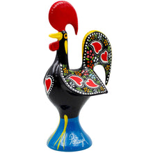 Load image into Gallery viewer, Traditional Hand-Painted Portuguese Good Luck Rooster Metal Figurine, 8.25&quot;
