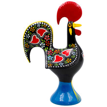 Load image into Gallery viewer, Traditional Hand-Painted Portuguese Good Luck Rooster Metal Figurine, 8.25&quot;
