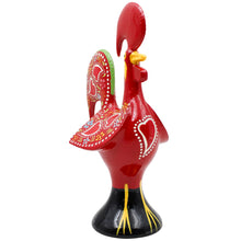 Load image into Gallery viewer, Traditional Hand-Painted Portuguese Good Luck Rooster Metal Figurine, 8.25&quot;
