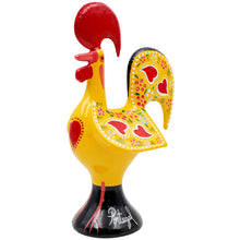 Load image into Gallery viewer, Traditional Hand-Painted Portuguese Good Luck Rooster Metal Figurine, 8.25&quot;
